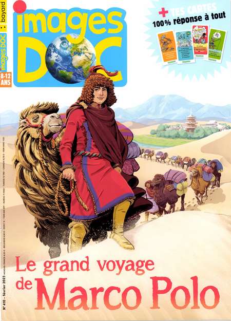 Abonnement IMAGES DOC - Revue, magazine, journal IMAGES DOC - De 8 a 12 ans.En complement des savoirs transmis par l'ecole, votre enfant explorera avec son abonnement a Images Doc l'Histoire, la science, le monde et la nature a travers des documentaires illustres, des grandes BD, des reportages (...)